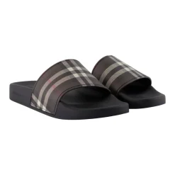 DAMES Burberry Slippers^Geruite Sandalen - Synthetisch -
