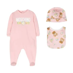 Moschino Geschenkset Bodysuit, Slab en Muts