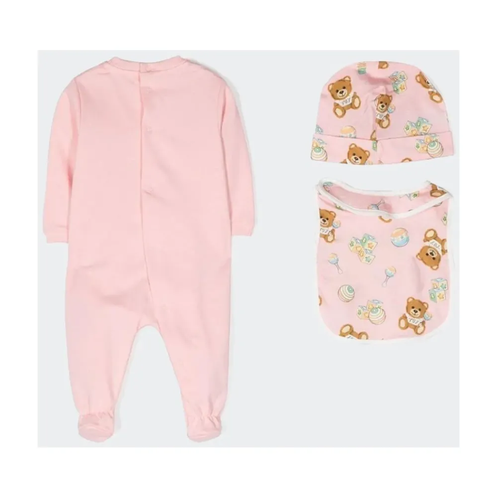 Moschino Geschenkset Bodysuit, Slab en Muts