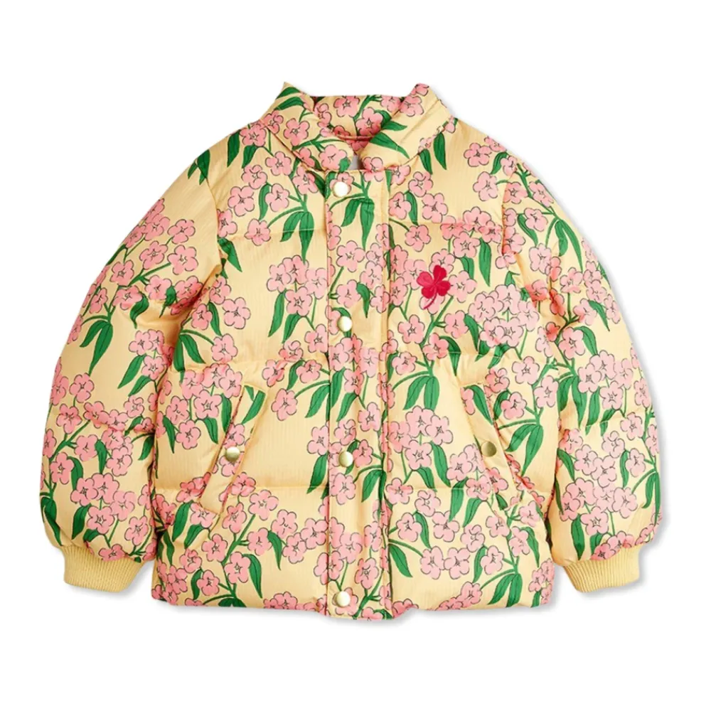 Mini Rodini Geïsoleerde jas met bloemmotief