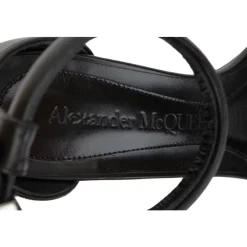 DAMES Alexander McQueen Gesp Leren Sandalen