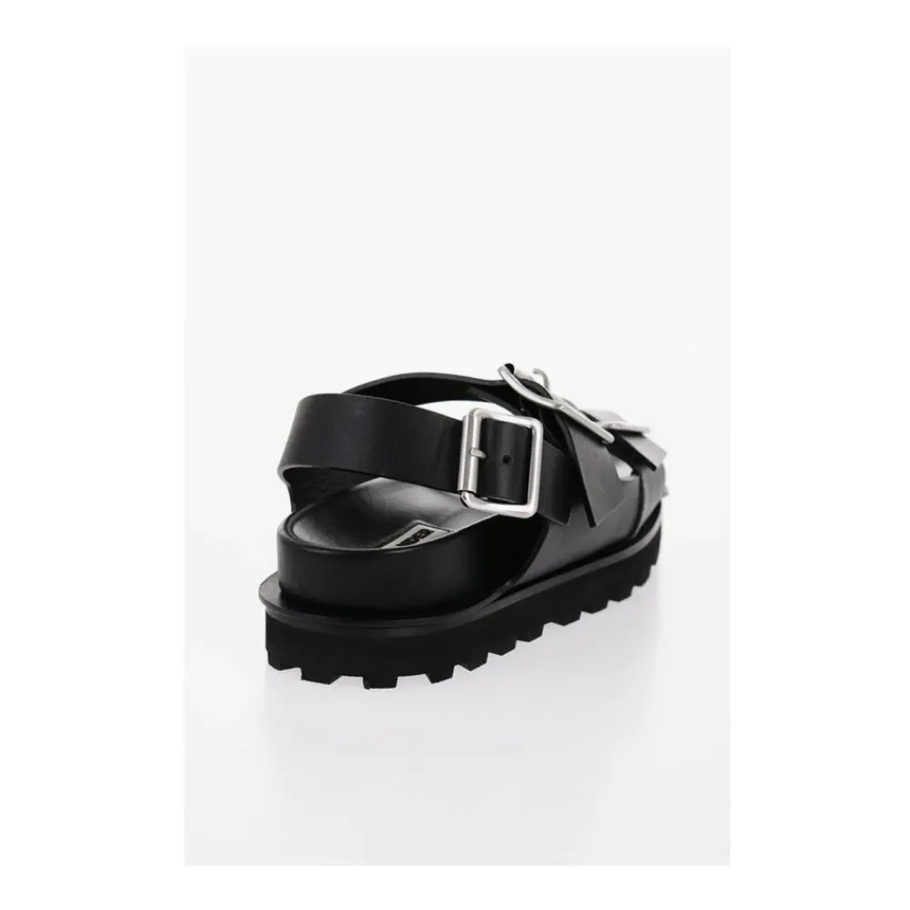 Heren Jil Sander Sandalen^Gesp Plateau Sandalen