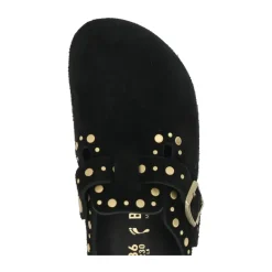 DAMES Birkenstock Loafers^Gespenkte Suède Mule Sandalen