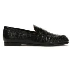 DAMES Kazar Loafers^Gestempeld leren instap halfschoenen