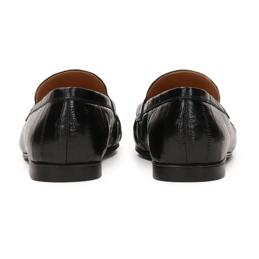 DAMES Kazar Loafers^Gestempeld leren instap halfschoenen