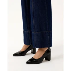 DAMES Kazar Pumps^Gestempelde lakleren pumps