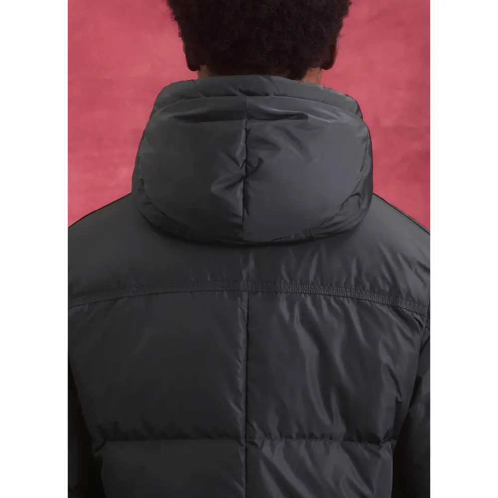 Heren Peuterey Gestikte Zwarte Jas