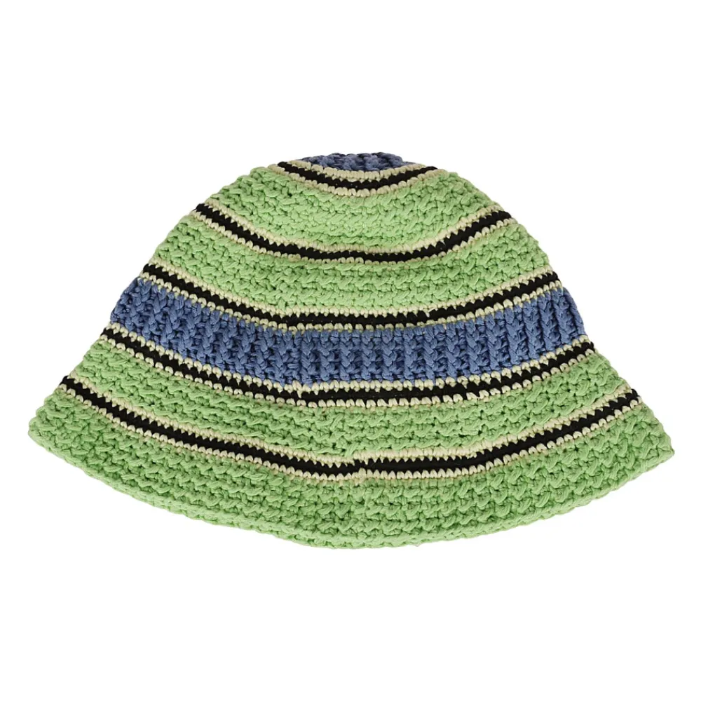 DAMES Stella McCartney Gestreept Gehaakt Katoenen Hoed