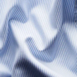 Heren Eton Overhemden^Gestreept katoen-lyocell stretch overhemd