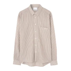 Heren Isabel Marant Gestreept oker overhemd