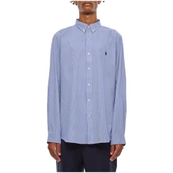 Heren Polo Ralph Lauren Overhemden^Gestreept Slim-Fit Overhemd