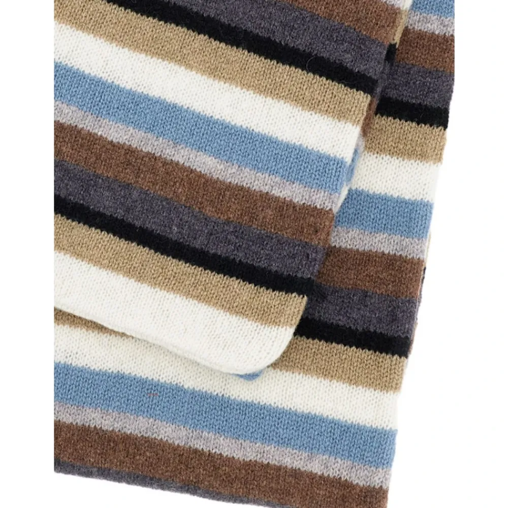 Heren Paul Smith Sjaals^Gestreept wollen sjaal