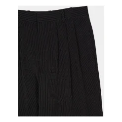 Heren Saint Laurent Broeken^Gestreepte Baggy Canvas Broek