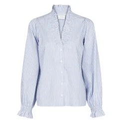 DAMES Neo Noir Blouses^Gestreepte blouse met pofmouwen