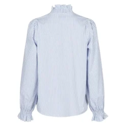 DAMES Neo Noir Blouses^Gestreepte blouse met pofmouwen