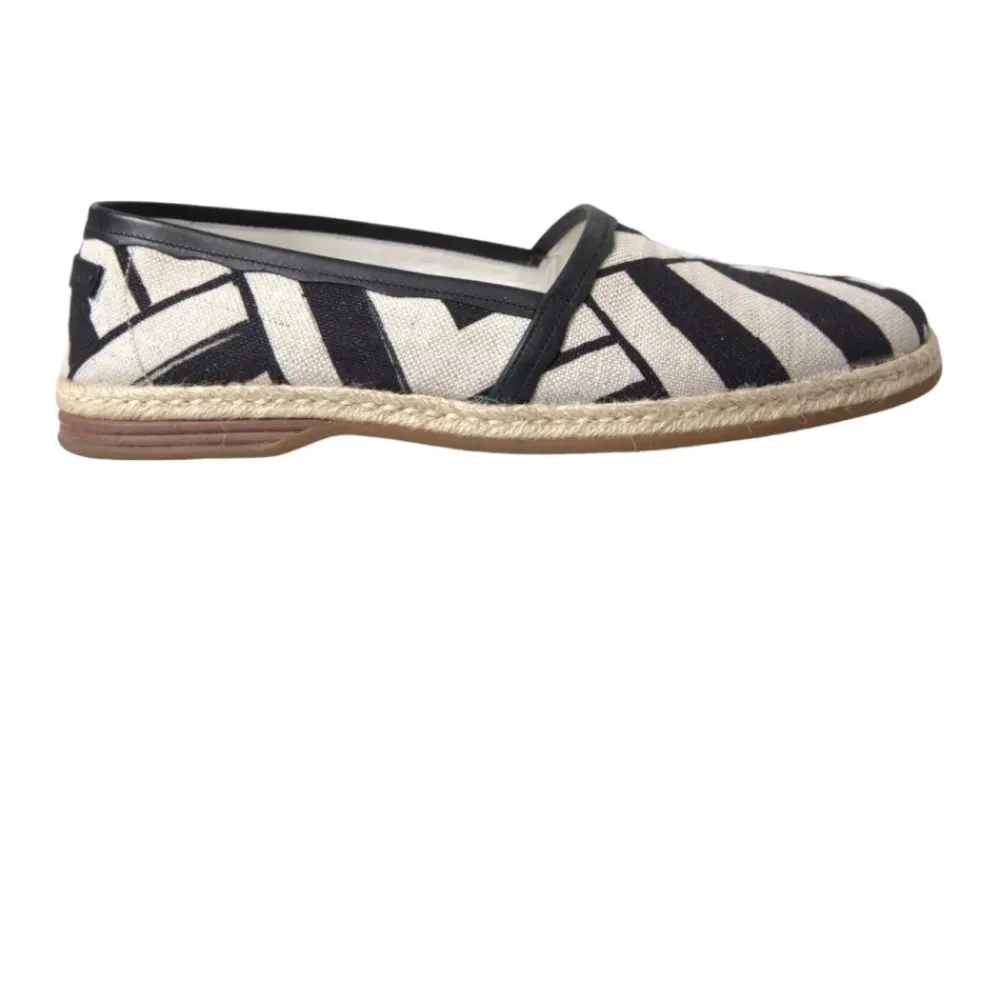Heren Dolce & Gabbana Espadrilles^Gestreepte Canvas Espadrilles