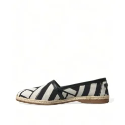 Heren Dolce & Gabbana Gestreepte Canvas Espadrilles Stijlvolle Charme