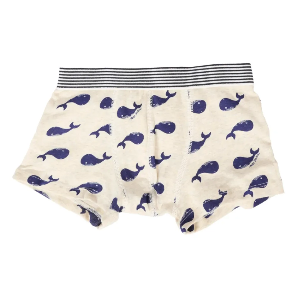 Petit Bateau Gestreepte en Walvisprint Boxershorts