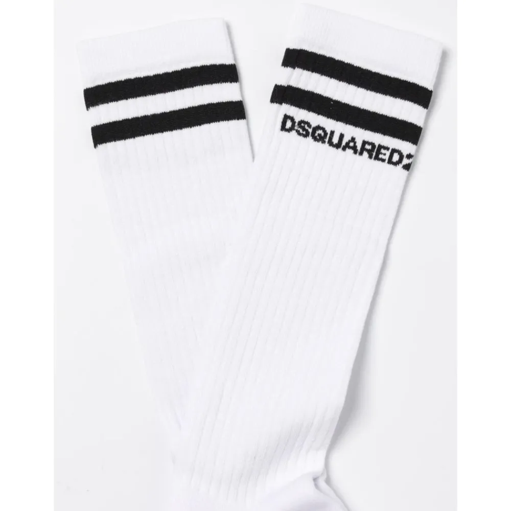 Dsquared2 Gestreepte Katoenen Crew Sokken