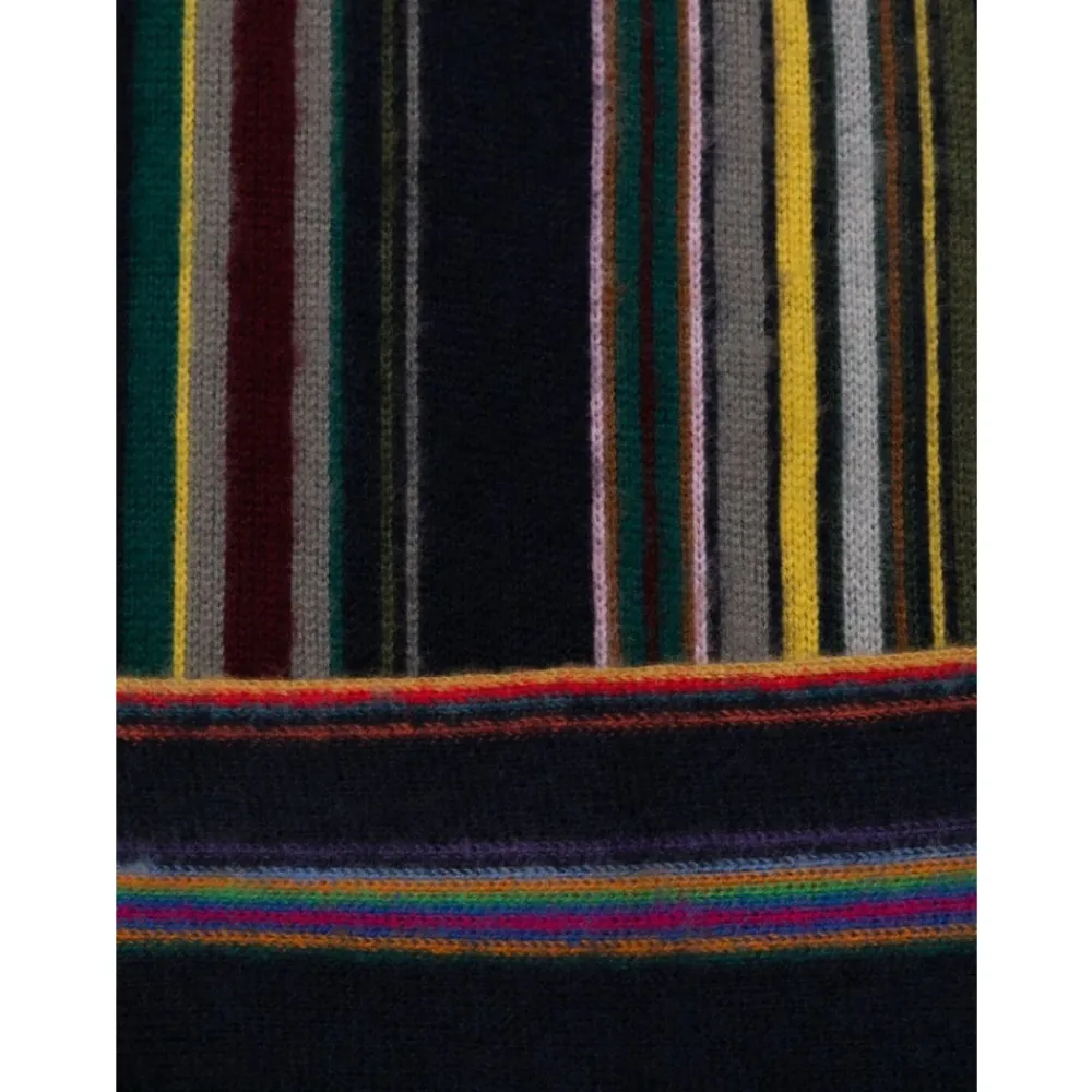 Heren Paul Smith Gestreepte Merinowol Sjaal