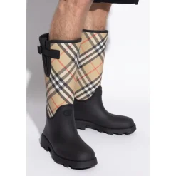 Heren Burberry Laarzen^Gestreepte regenlaarzen