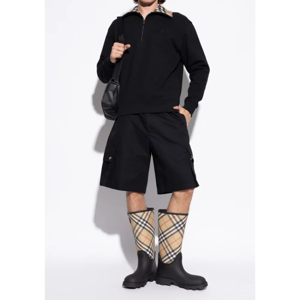 Heren Burberry Laarzen^Gestreepte regenlaarzen