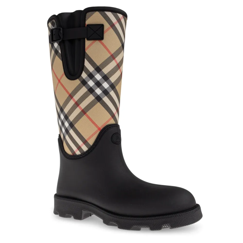 Heren Burberry Laarzen^Gestreepte regenlaarzen