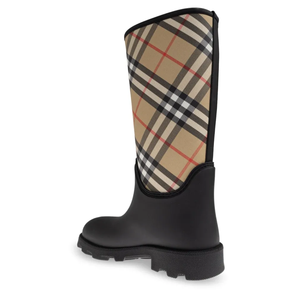 Heren Burberry Laarzen^Gestreepte regenlaarzen