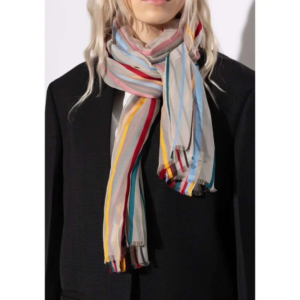 DAMES Paul Smith Gestreepte Sjaal