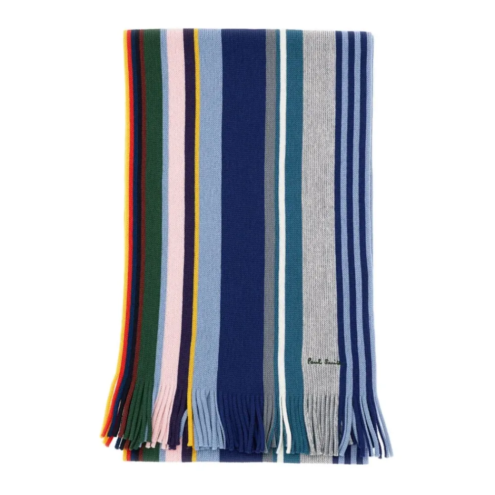 Heren Paul Smith Sjaals^Gestreepte Sjaal met Draai