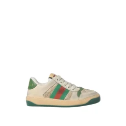 Gucci Gestreepte Web Lage Sneakers