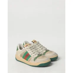 Gucci Gestreepte Web Lage Sneakers