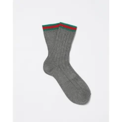 Gucci Ondergoed & Sokken^Gestreepte wollen blend crew sokken