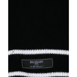 Balmain Gestreepte Wollen Sjaal