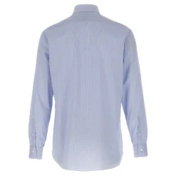 Heren Barba Gestreken Poplin Overhemd