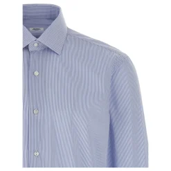 Heren Barba Gestreken Poplin Overhemd