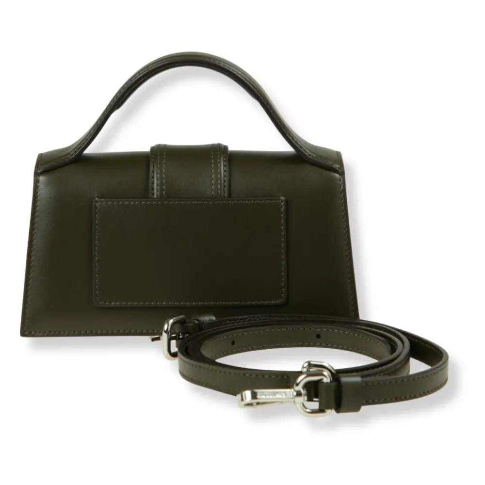 DAMES Jacquemus Gestructureerde leren handtas met afneembare band