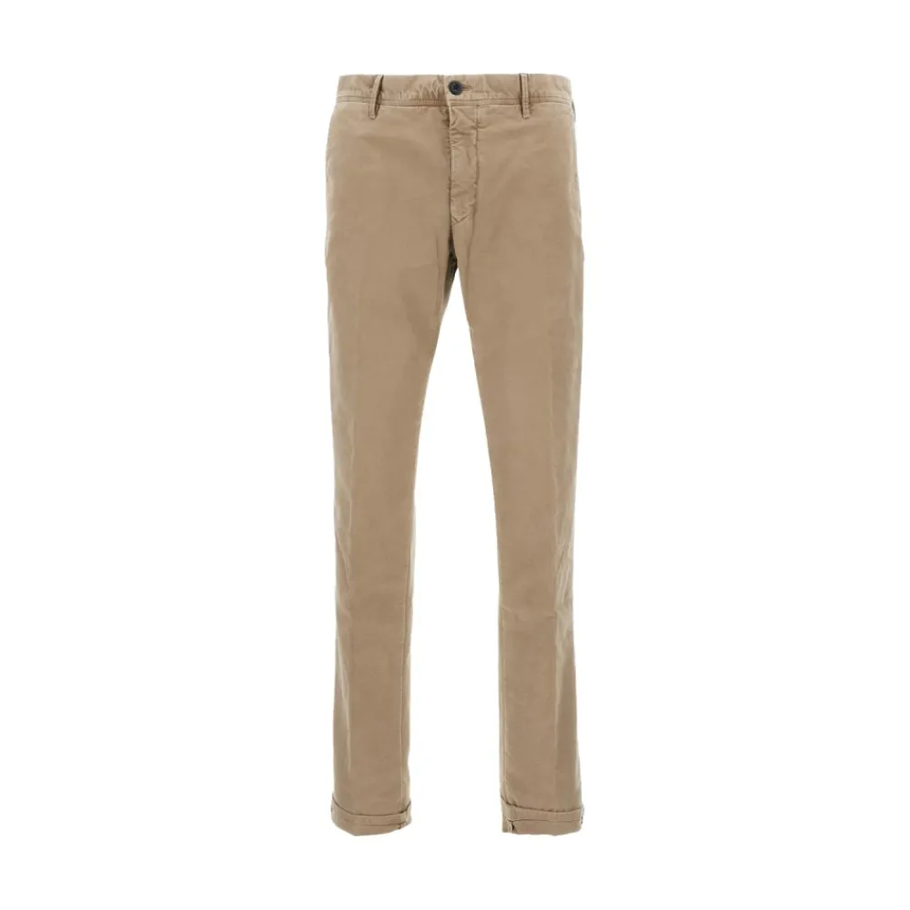 Heren Incotex Getailleerde Katoenen Broek