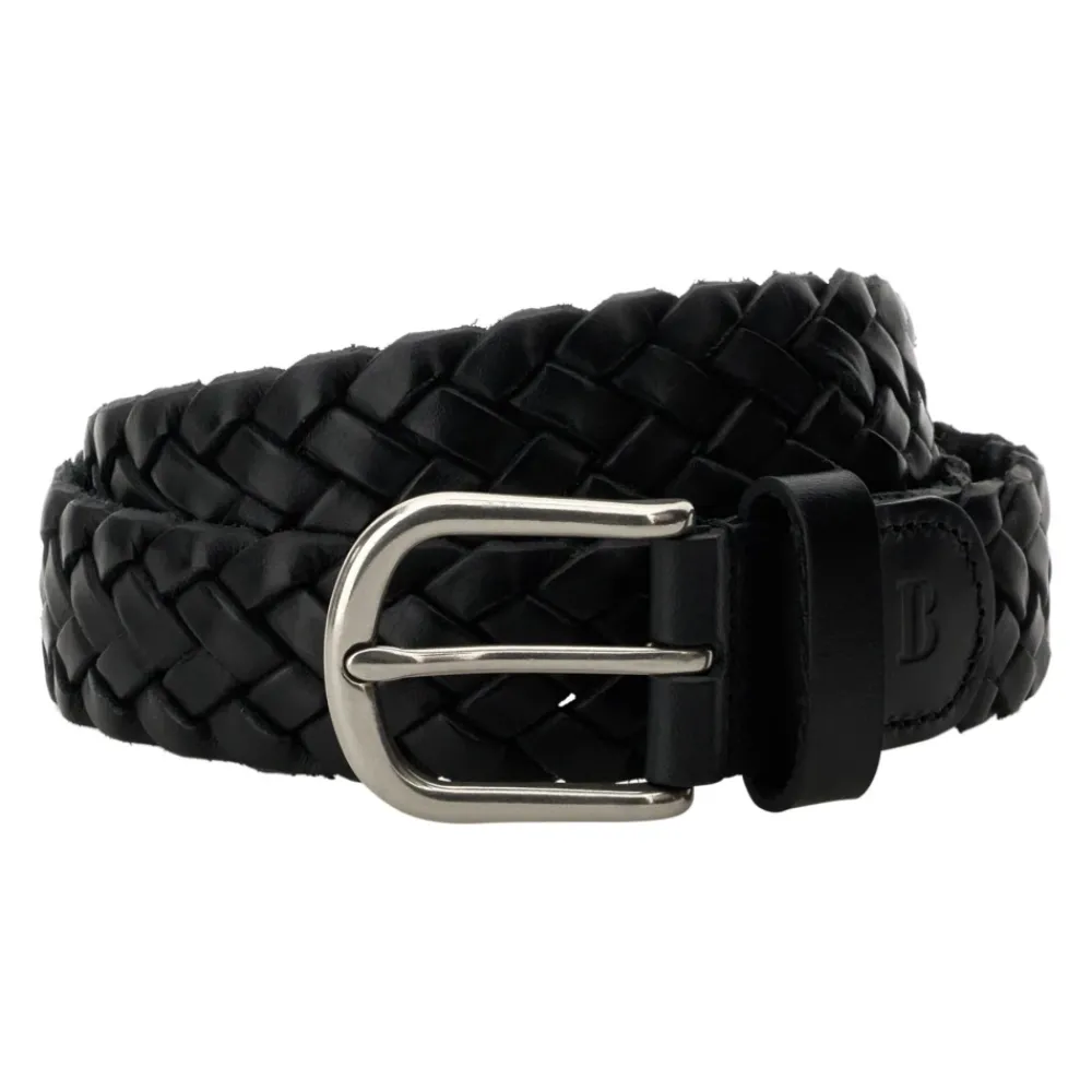 Heren Boggi Milano Riemen^Gevlochten leren riem