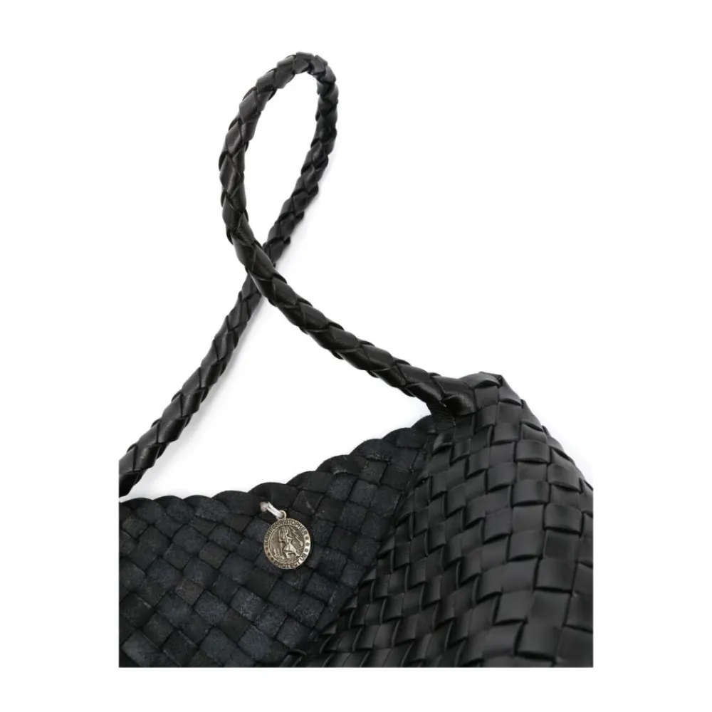 DAMES Dragon Diffusion Gevlochten Leren Tote Tas