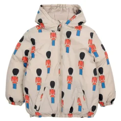 Bobo Choses Gevoerde anorak met tinnen soldatenprint