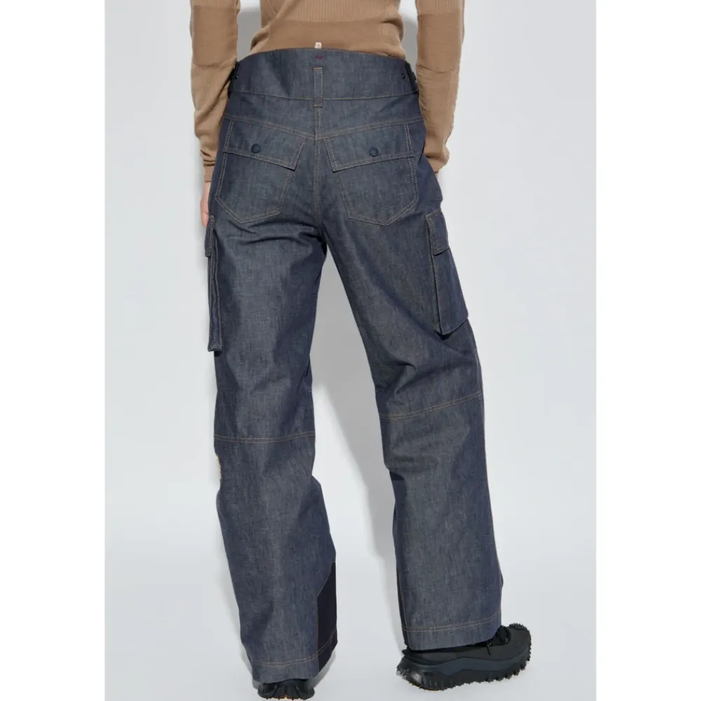 Moncler Wintersport^Gewatteerde Denim Ski Broek