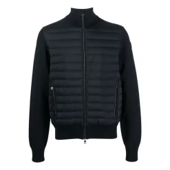 Heren Moncler Jassen^Gewatteerde jas met contrastmouwen