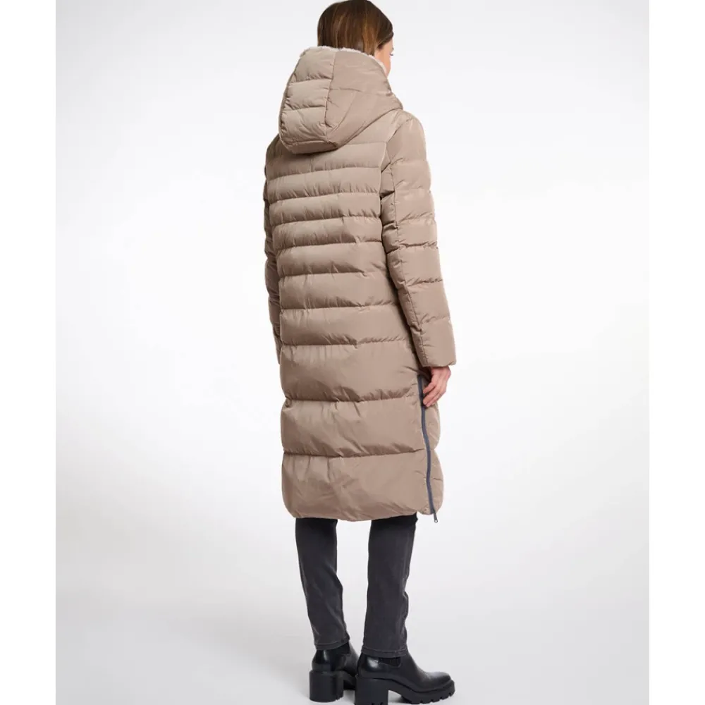 DAMES Rino&Pelle Gewatteerde jas met nepbont