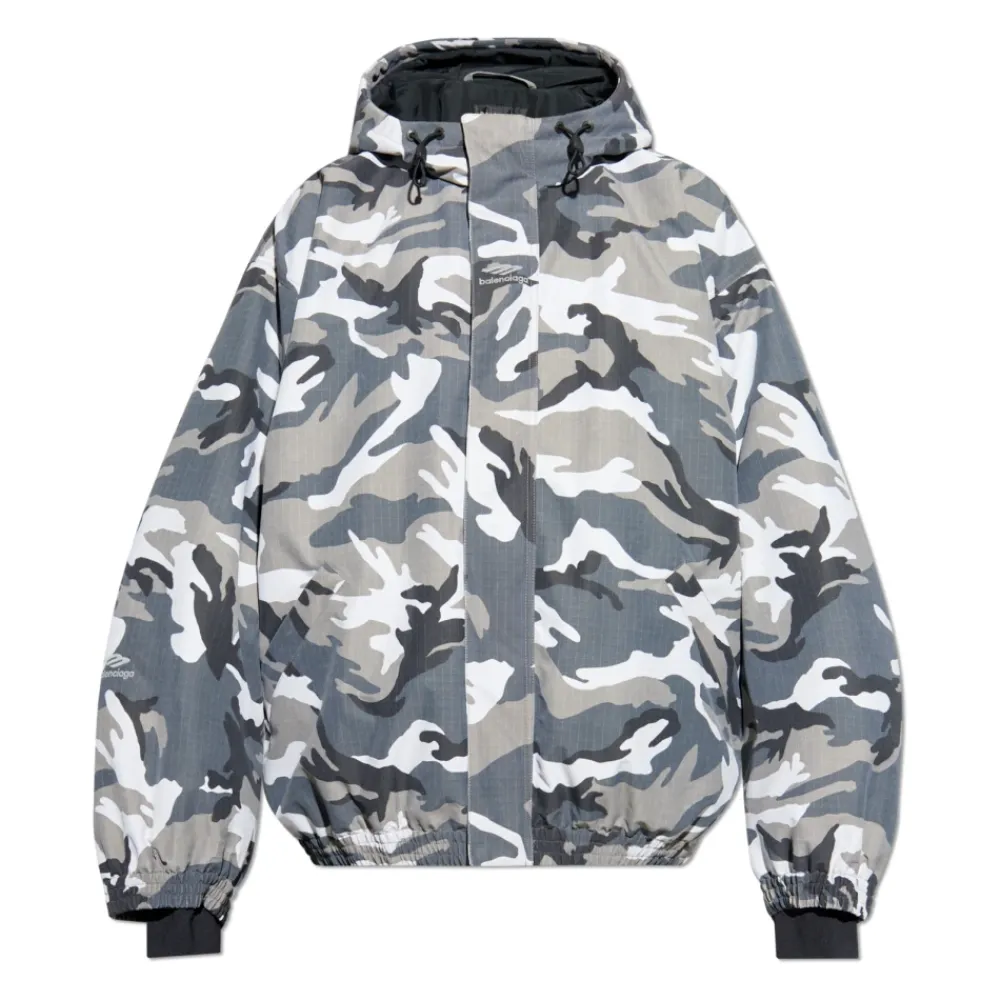 Balenciaga Gewatteerde jas uit de Skiwear collectie