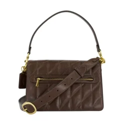 DAMES Coach Gewatteerde Leren Schoudertas