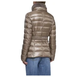 DAMES Herno Jassen^Gewatteerde Nylon Donsjas Taupe