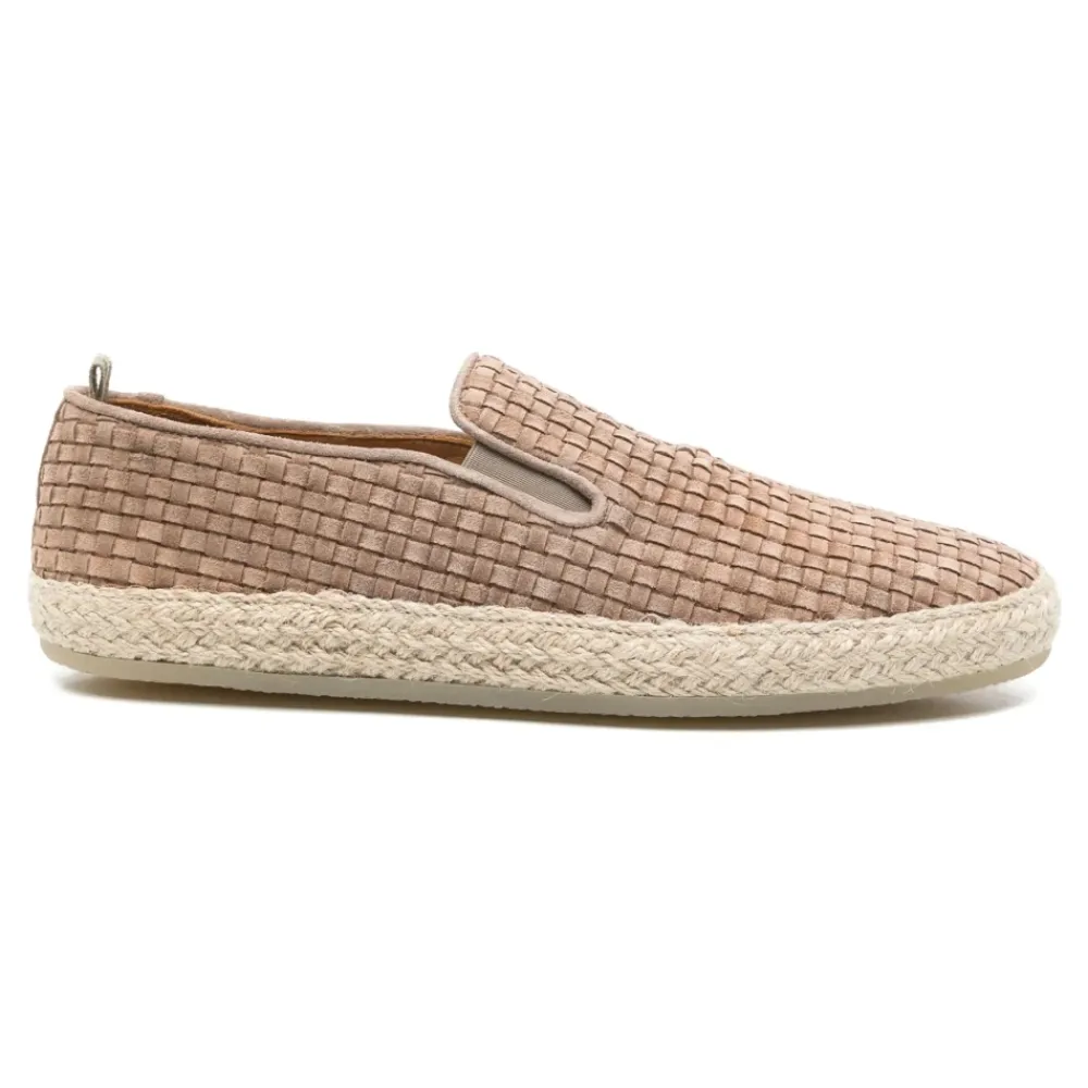 Heren Officine Creative Espadrilles^Geweven Espadrilles met Leren Zool