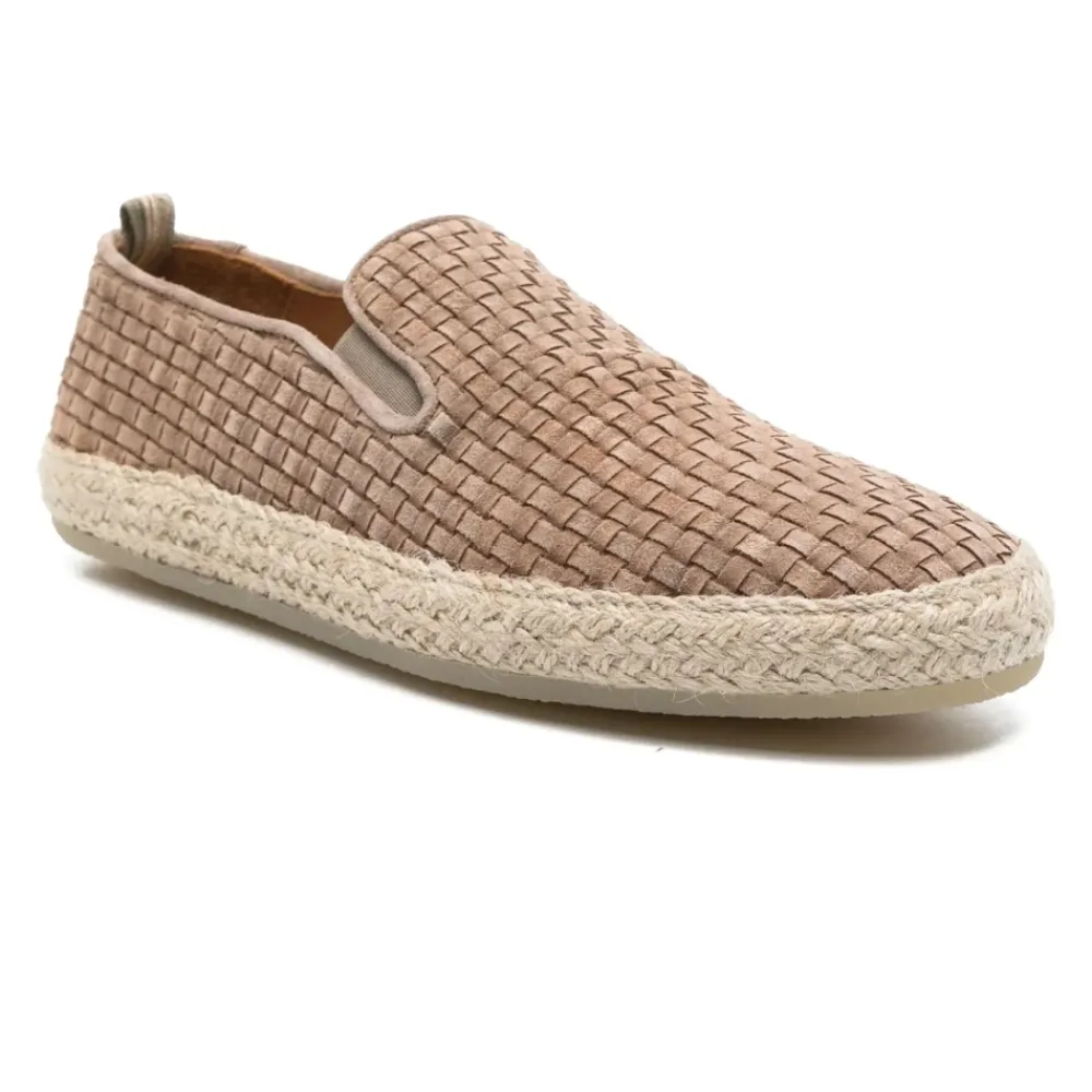 Heren Officine Creative Espadrilles^Geweven Espadrilles met Leren Zool