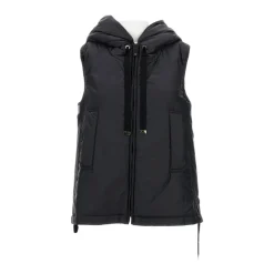 DAMES Max Mara Jassen^Gilet imbottito con cappuccio